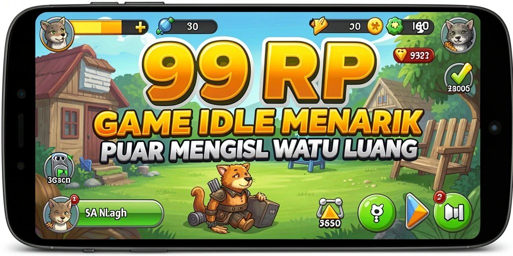 Gameplay 99RP yang seru dan santai di layar smartphone.