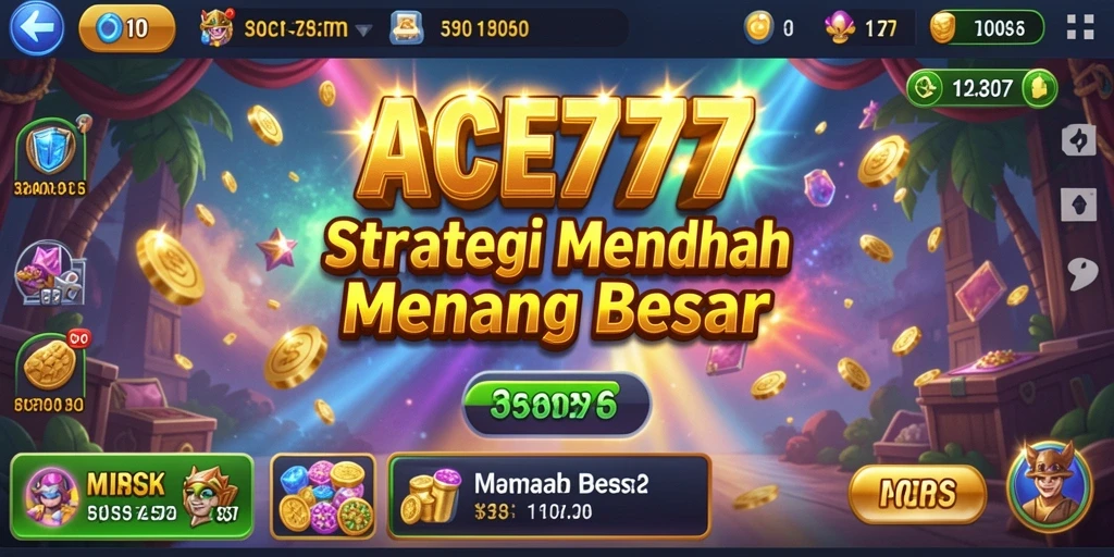 Screenshot ACE777 menampilkan aksi strategis yang mendebarkan.
