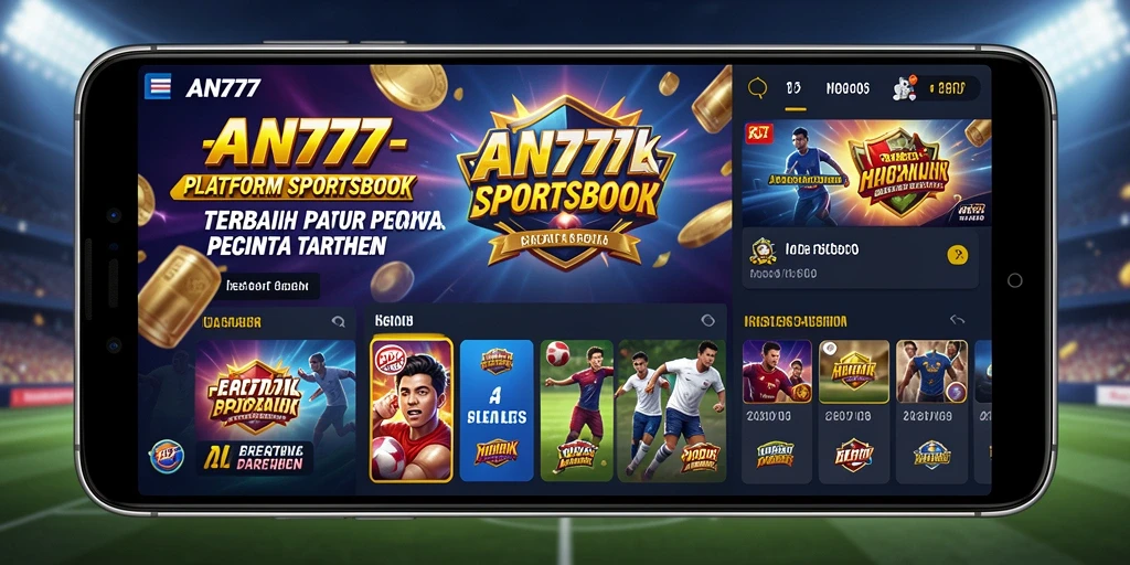 Screenshot AN777 menampilkan pengalaman taruhan Sportsbook yang seru dan interaktif.