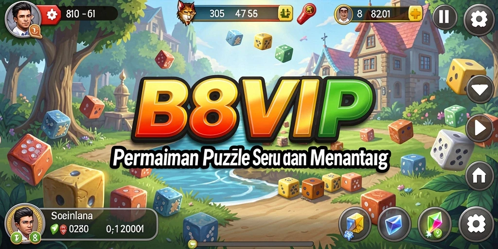 Tampilan gameplay B8VIP yang menarik dan penuh warna.