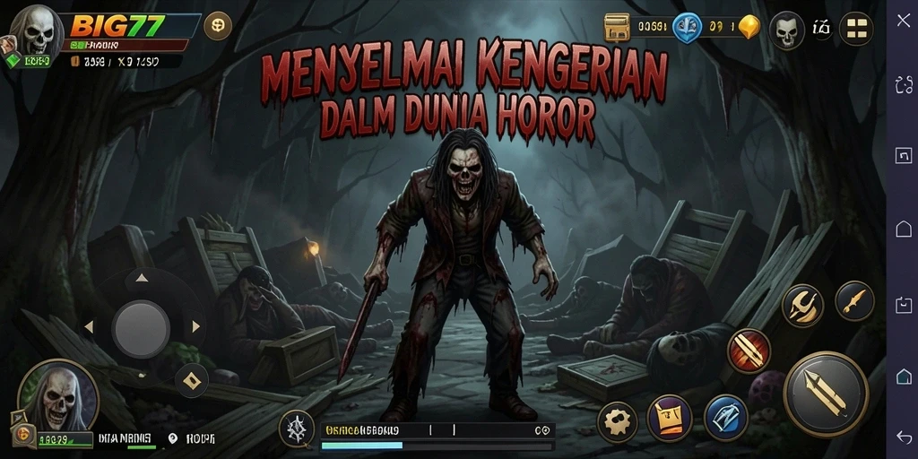Gameplay menakutkan dengan atmosfer horor yang mencekam.