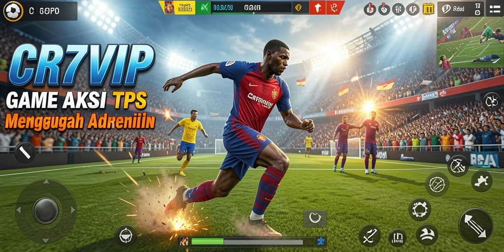 Tampilan menarik gameplay TPS dalam CR7VIP yang penuh aksi.