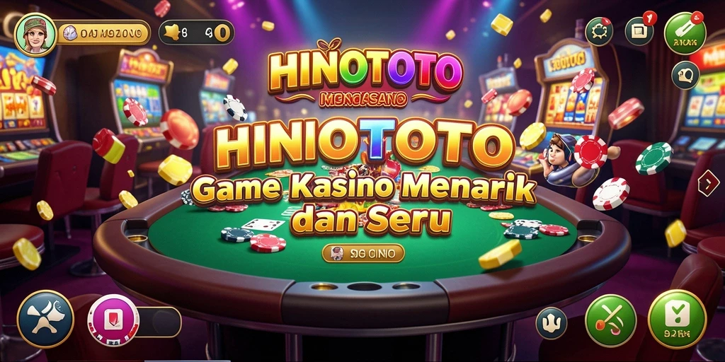 Screenshot HINOTOTO menampilkan gameplay Kasino yang mengasyikkan.
