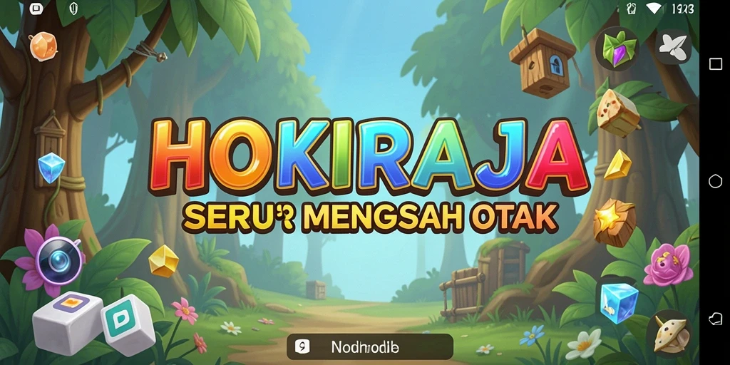 Tampilan gameplay seru dari HOKIRAJA dengan berbagai puzzle yang menantang.
