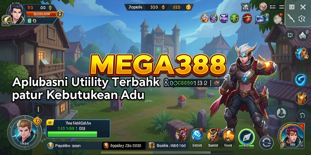 Tampilan MEGA388 yang intuitif dan mudah digunakan.