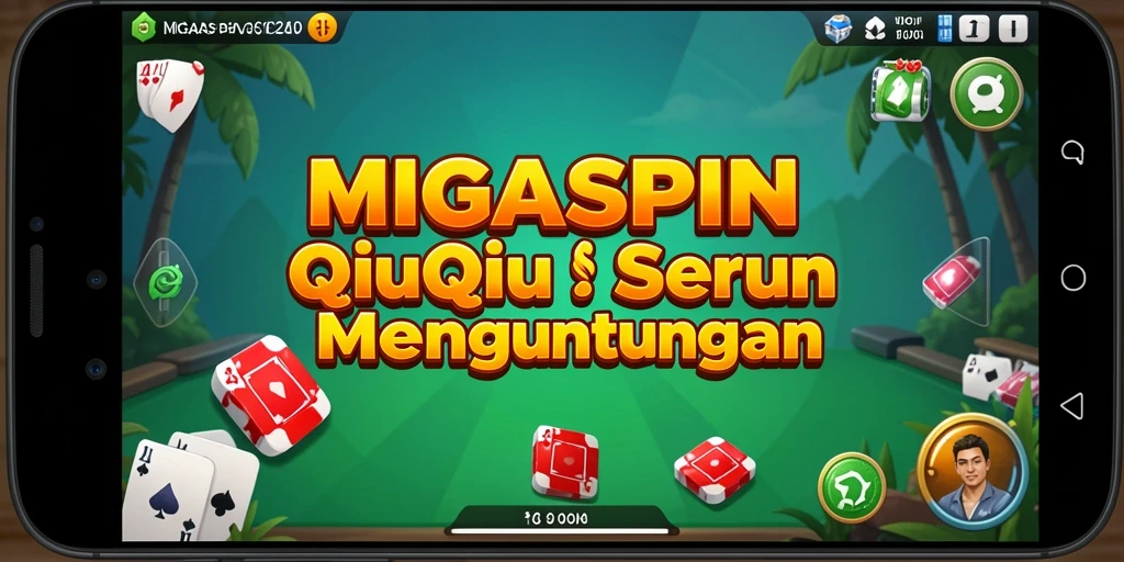 Screenshot MIGASPIN menampilkan gameplay seru QiuQiu.