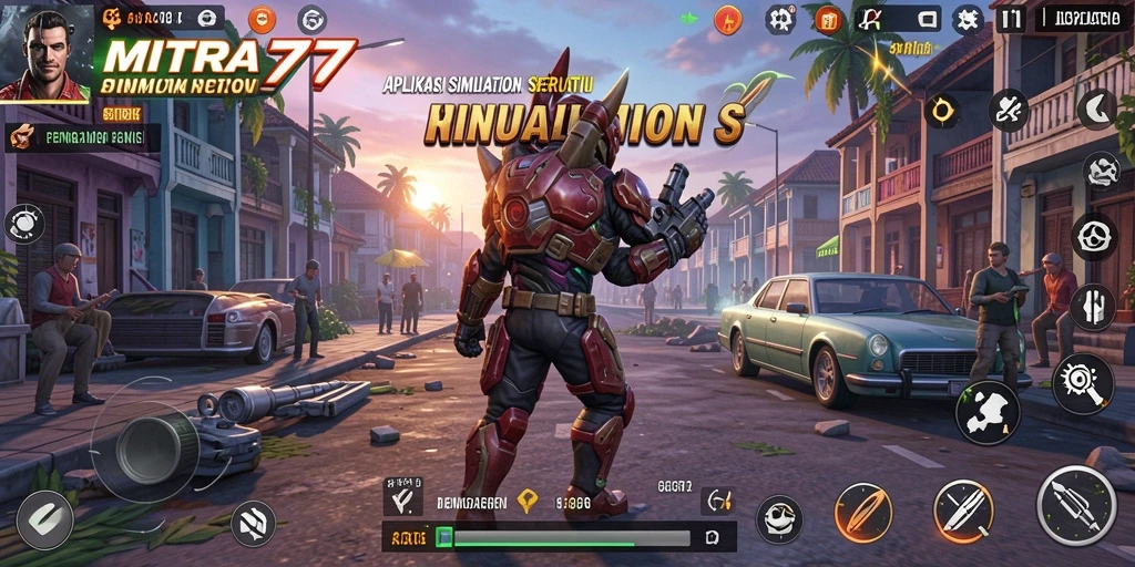 Tampilan gameplay yang menarik dan interaktif di MITRA77.