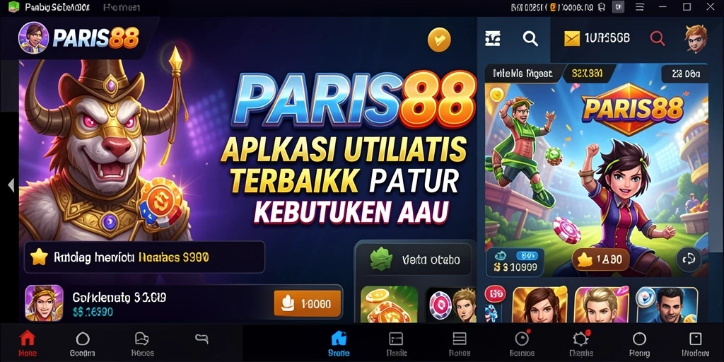 Tampilan antarmuka utama PARIS88 yang intuitif dan ramah pengguna.
