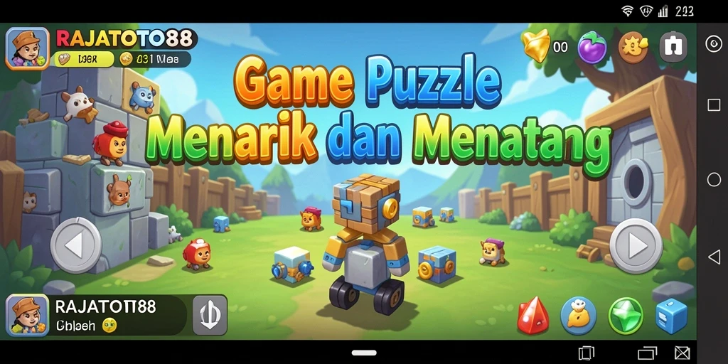 Tampilan gameplay Puzzle yang menarik di RAJATOTO88.