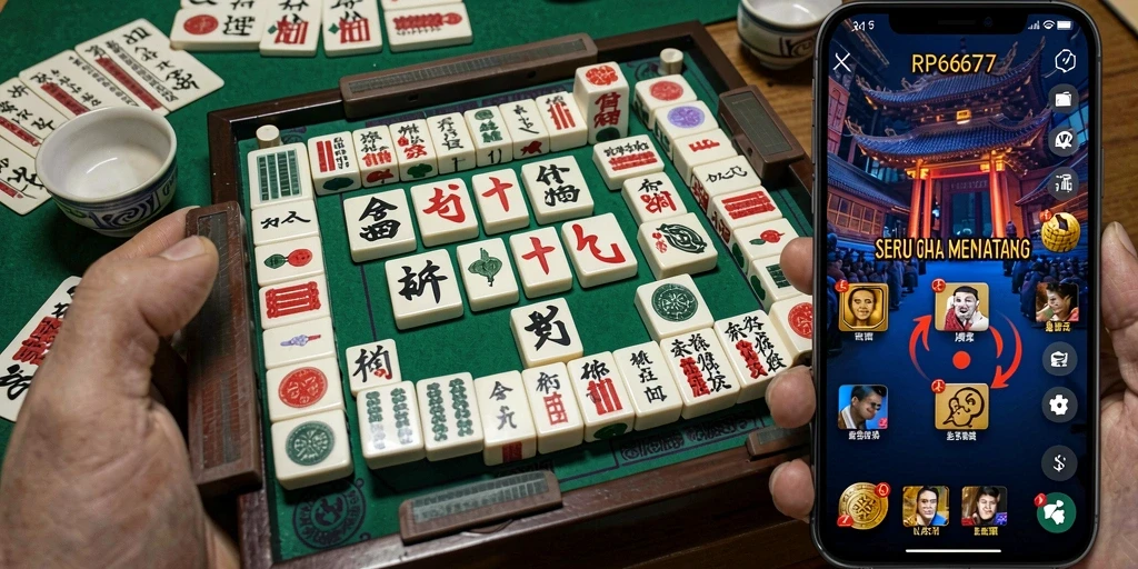Tampilan gameplay seru dan menantang dari RP6677 Mahjong.