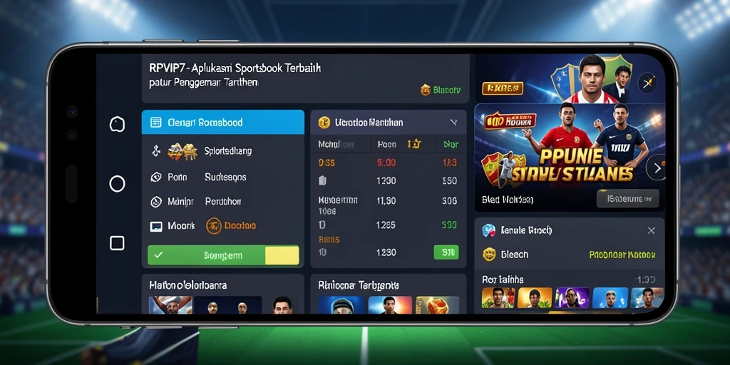 Tampilan gameplay unggulan RPVIP7 dalam taruhan Sportsbook.