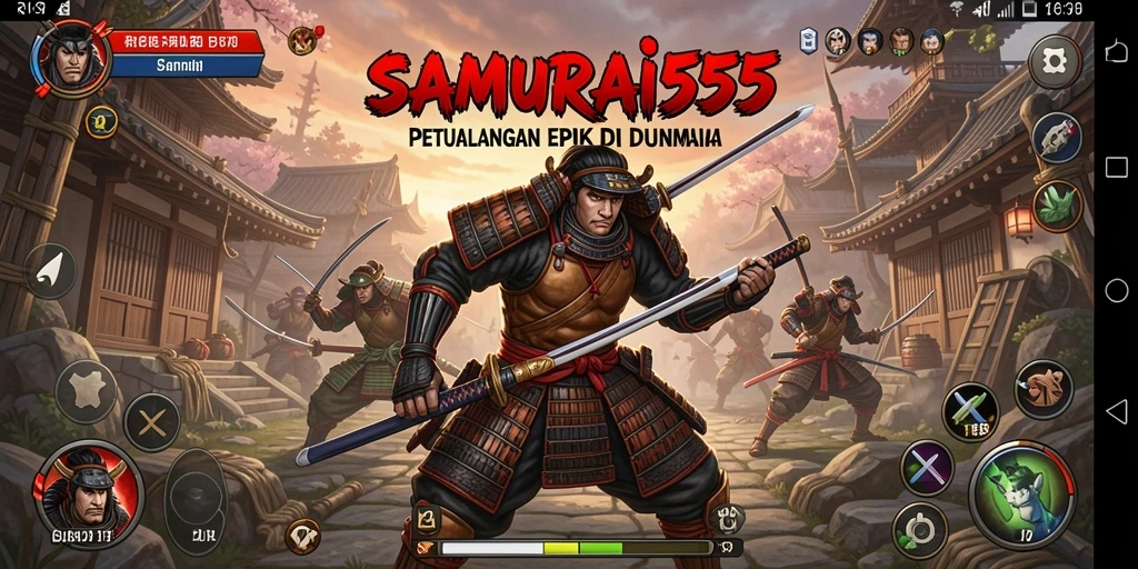 Tampilan gameplay SAMURAI555 yang penuh aksi dan strategi.