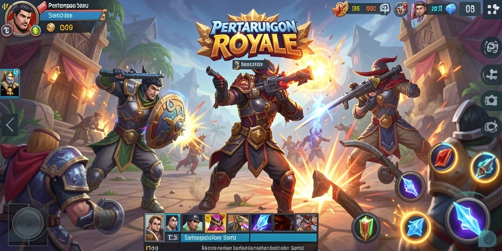 Tampilan seru dari gameplay T6 di arena Battle Royale.
