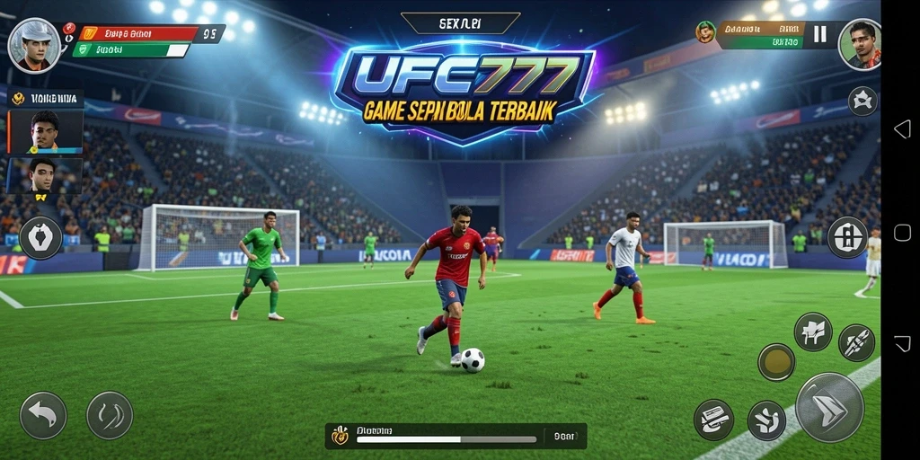 Tampilan gameplay menarik dari UFO777 yang penuh aksi sepak bola.