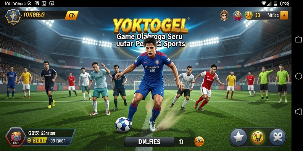 Screenshot utama YOKTOGEL menampilkan aksi seru dalam permainan olahraga.